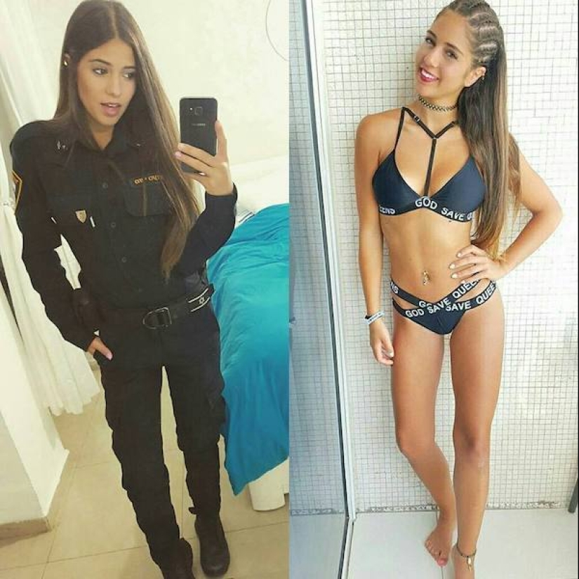 Bellezas en servicio: 25 chicas atléticas en uniforme y sin ella