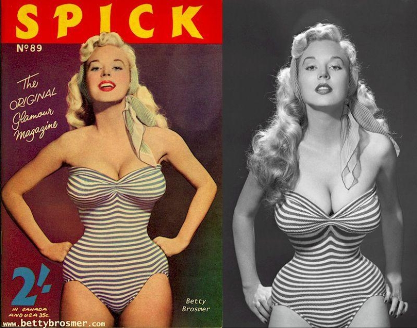 Betty Brosmer es la dueña de la figura más hermosa de los años 50