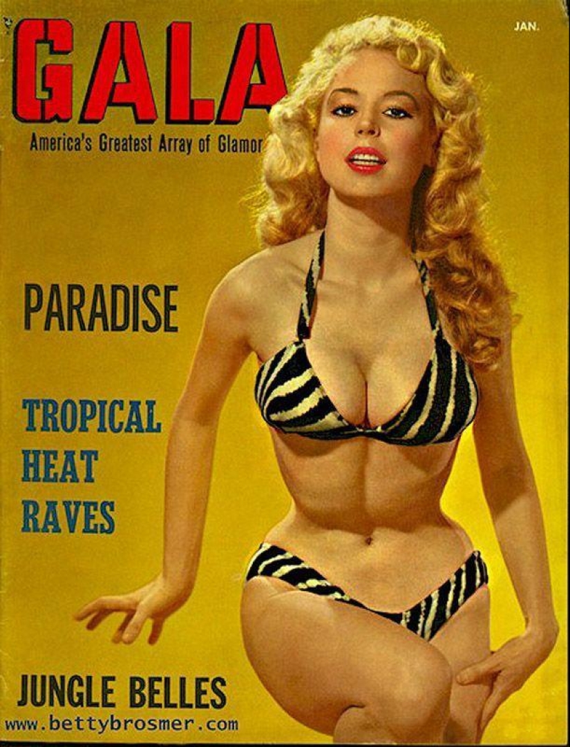 Betty Brosmer is the owner of the most gorgeous figure of the 50s