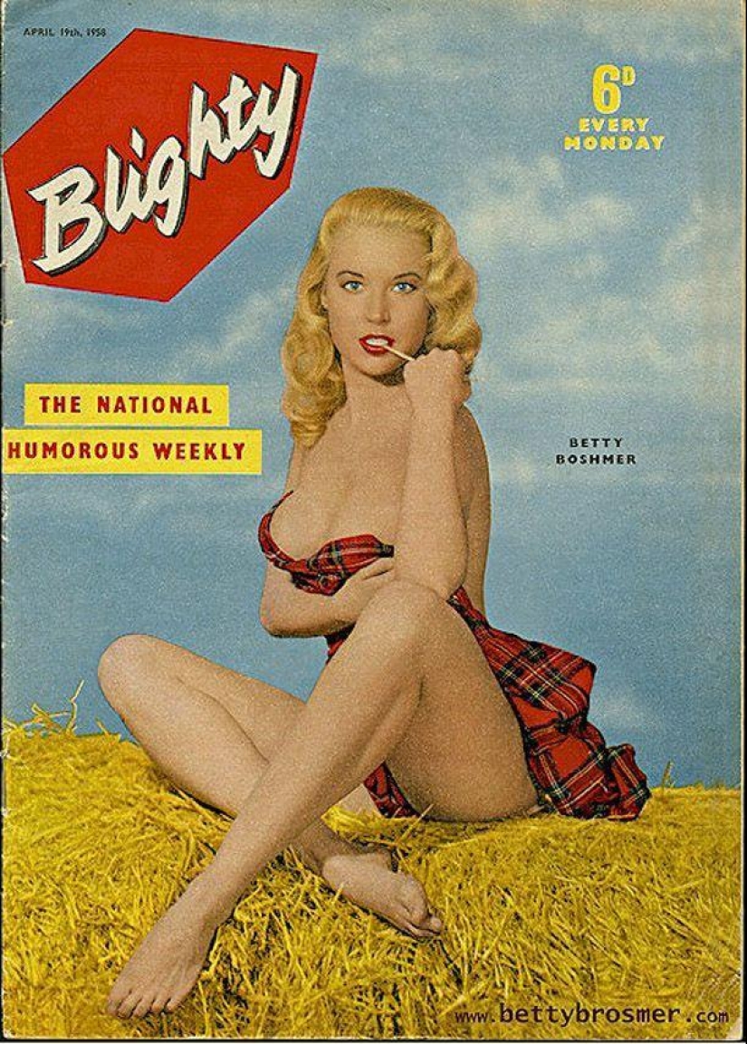 Betty Brosmer is the owner of the most gorgeous figure of the 50s