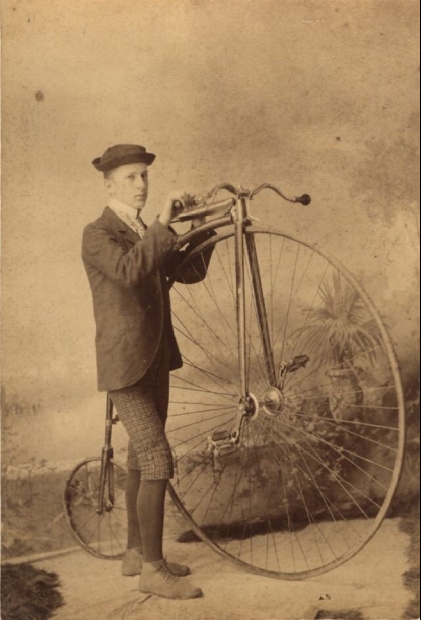 Bicycle History: The Penny-Farthing, or High Wheel