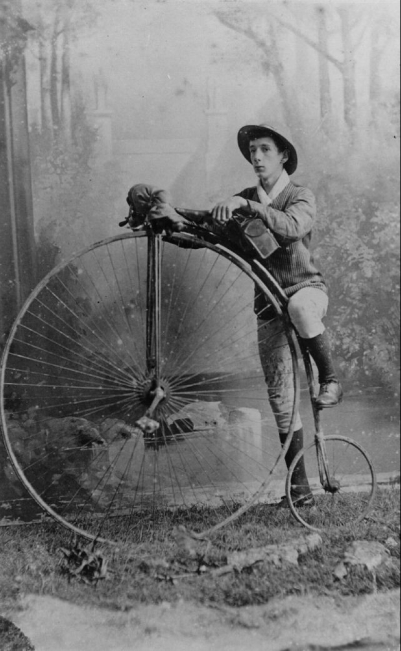 Bicycle History: The Penny-Farthing, or High Wheel