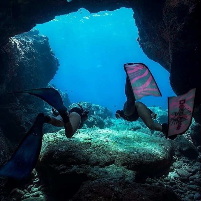 "Big and blue Ocean": a freediver photographer showed an amazing series of underwater shots