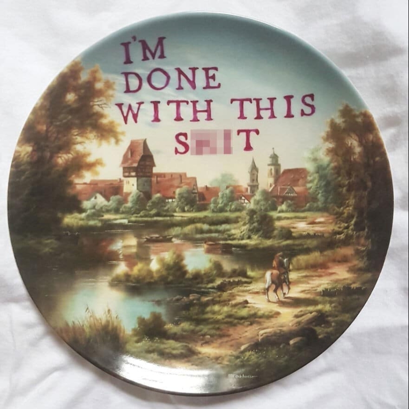 Black humor on porcelain: artist Camila Meicher and her "ugly plates"