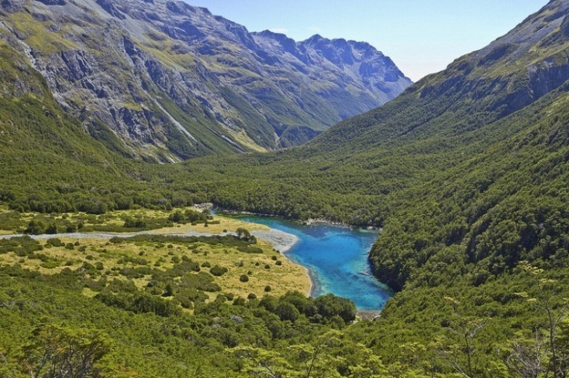 Blue Lake Nelson-el más limpio del mundo