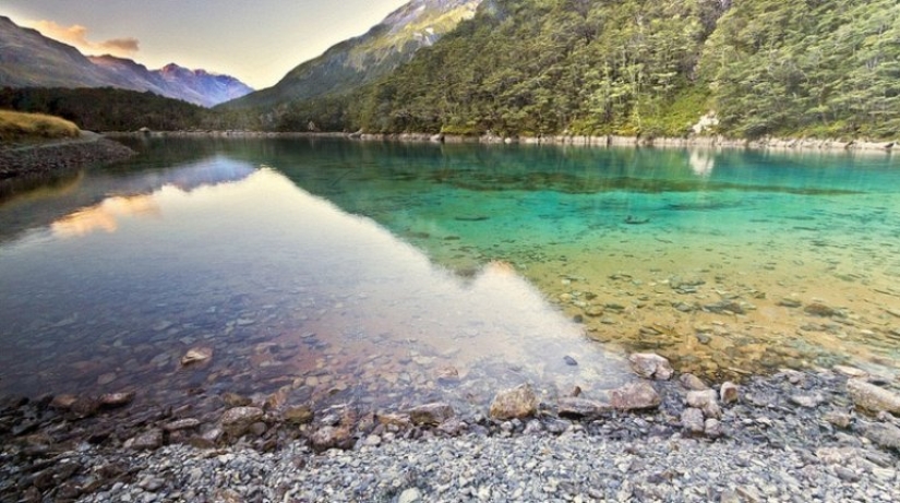 Blue Lake Nelson-el más limpio del mundo