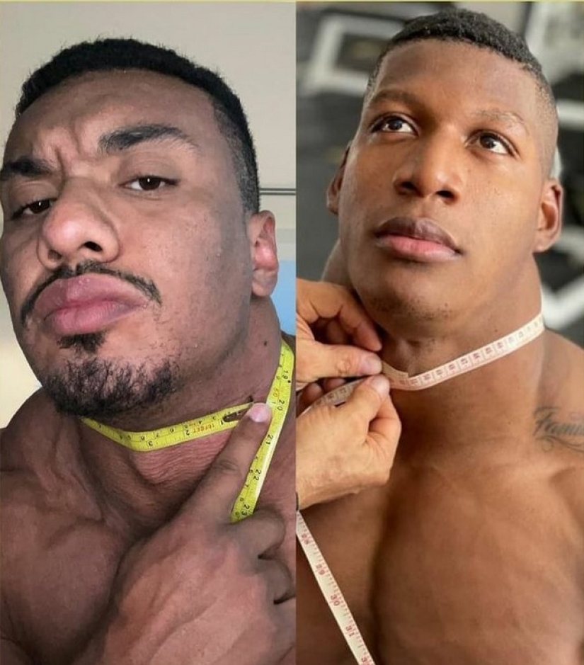 Bodybuilder Rubiel Mosquera - a man with a phenomenal neck