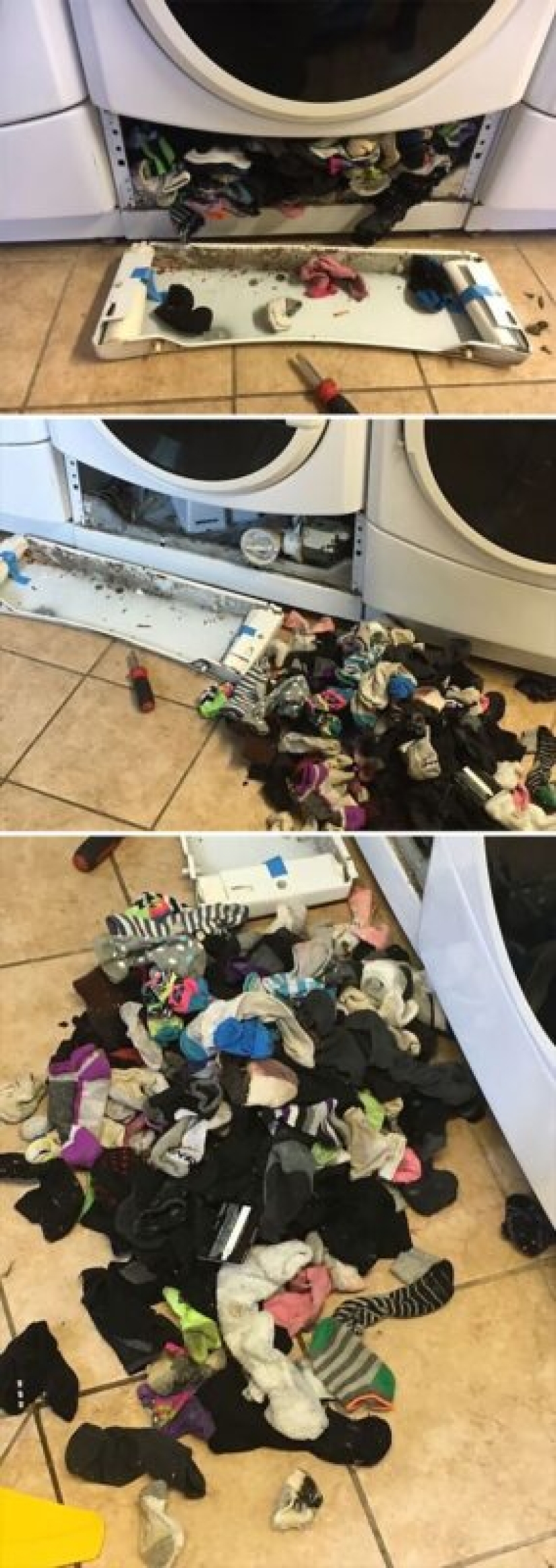 Both funny and sad: 30 curious incidents during washing