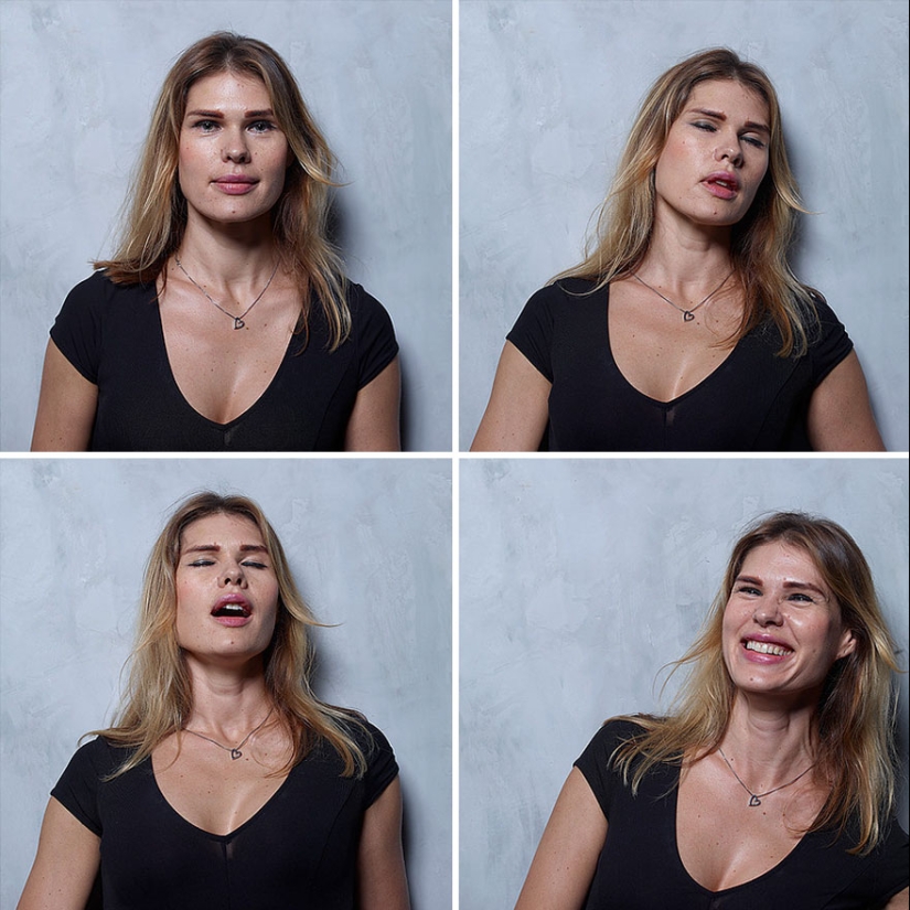 Brazilian photographer took pictures of women before, during and after orgasm