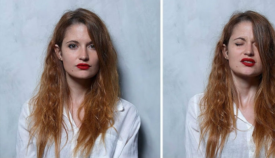 Brazilian photographer took pictures of women before, during and after orgasm