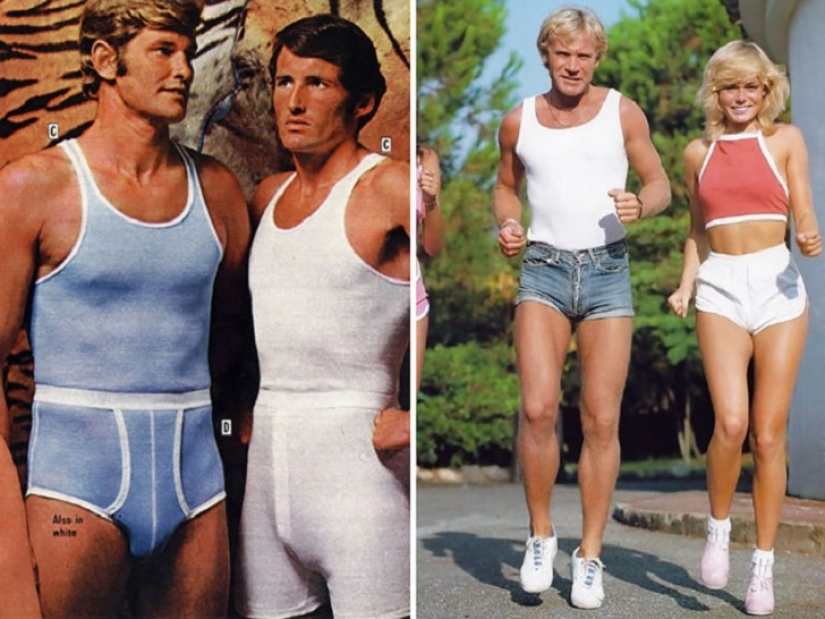 Bright color, indecent cut, daring cage and unthinkable bell-bottomed: men's fashion of the 70s