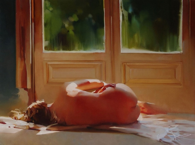 Bright nude paintings by a Russian artist