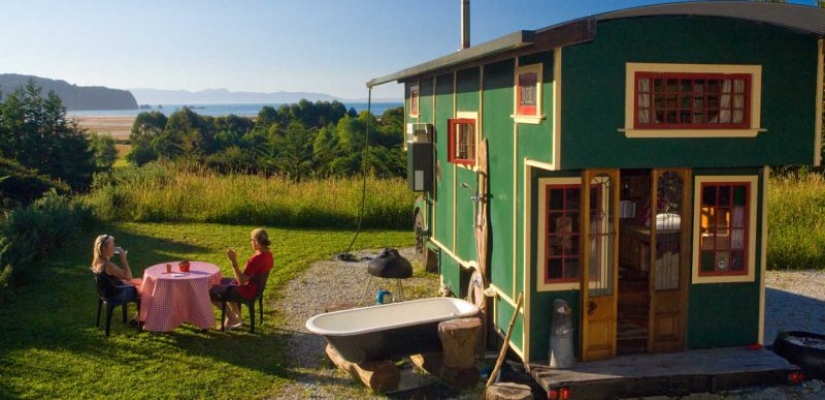 Casa-camiones — raro, pero un lindo reliquia de la época hippie