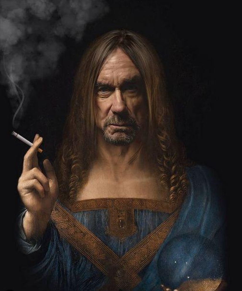 Celebrities in the ceremonial portraits of the artist Kieson