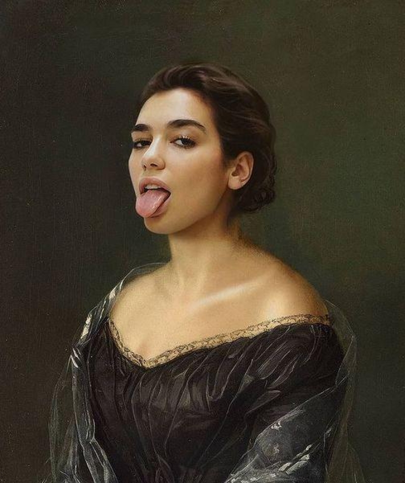 Celebrities in the ceremonial portraits of the artist Kieson