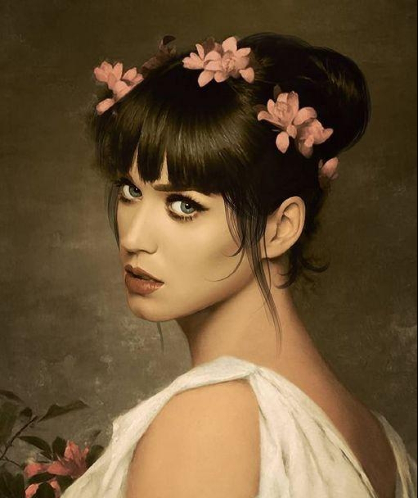 Celebrities in the ceremonial portraits of the artist Kieson