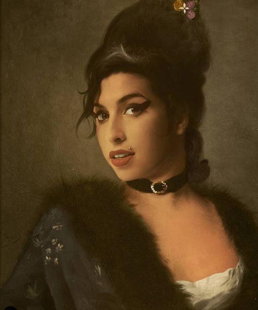 Celebrities in the ceremonial portraits of the artist Kieson