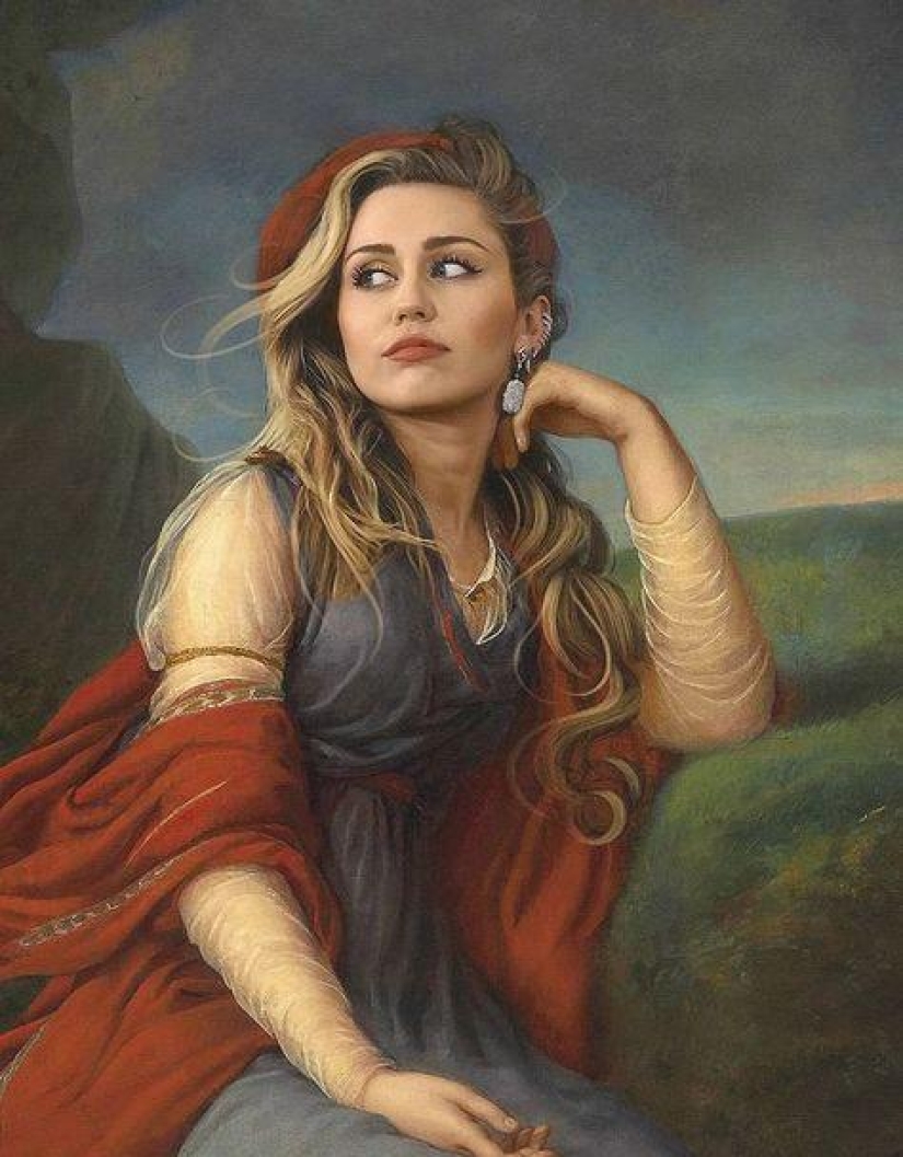 Celebrities in the ceremonial portraits of the artist Kieson