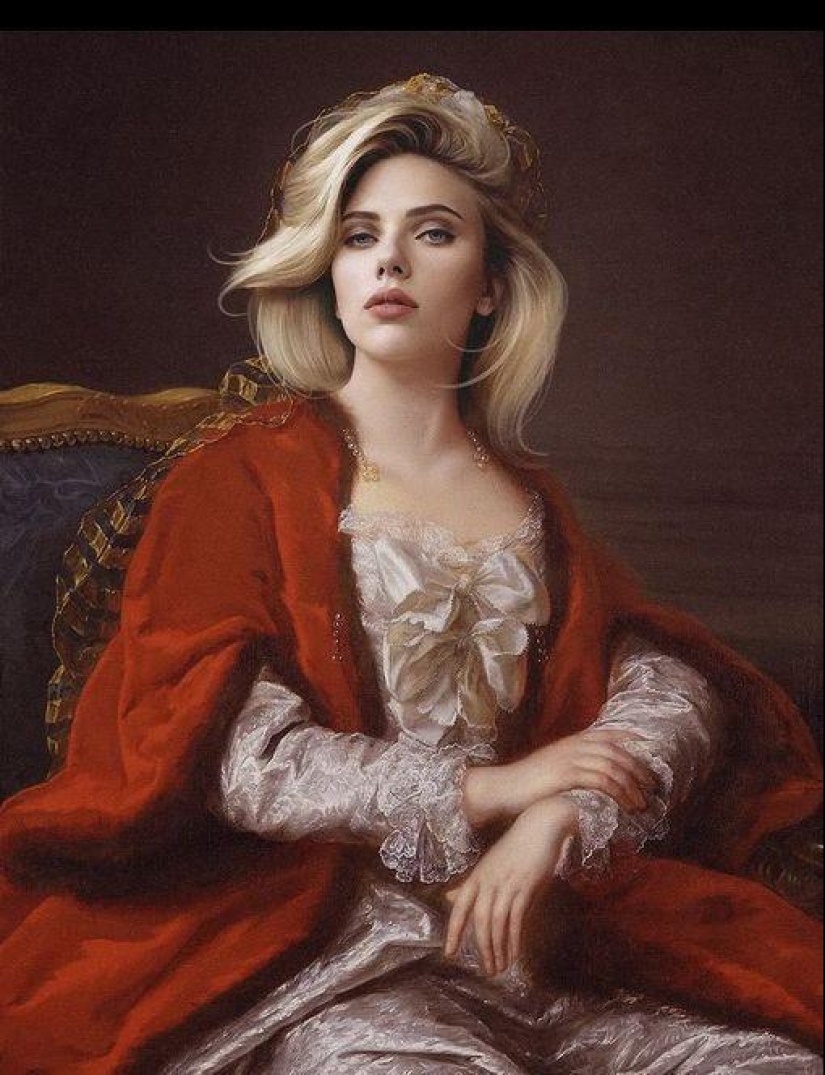 Celebrities in the ceremonial portraits of the artist Kieson