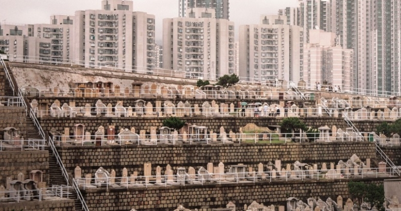 Cementerio vertical en Hong Kong: cuando la superpoblación afecta no solo a los vivos