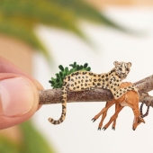 Challenge 1000 days - tiny paper animals from artists from India