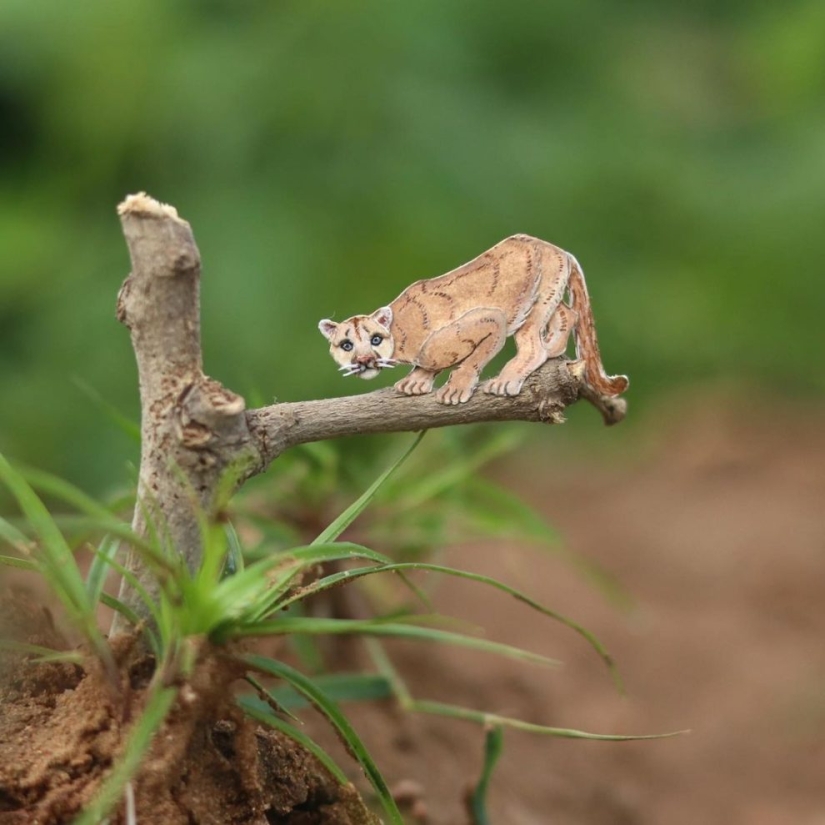 Challenge 1000 days - tiny paper animals from artists from India