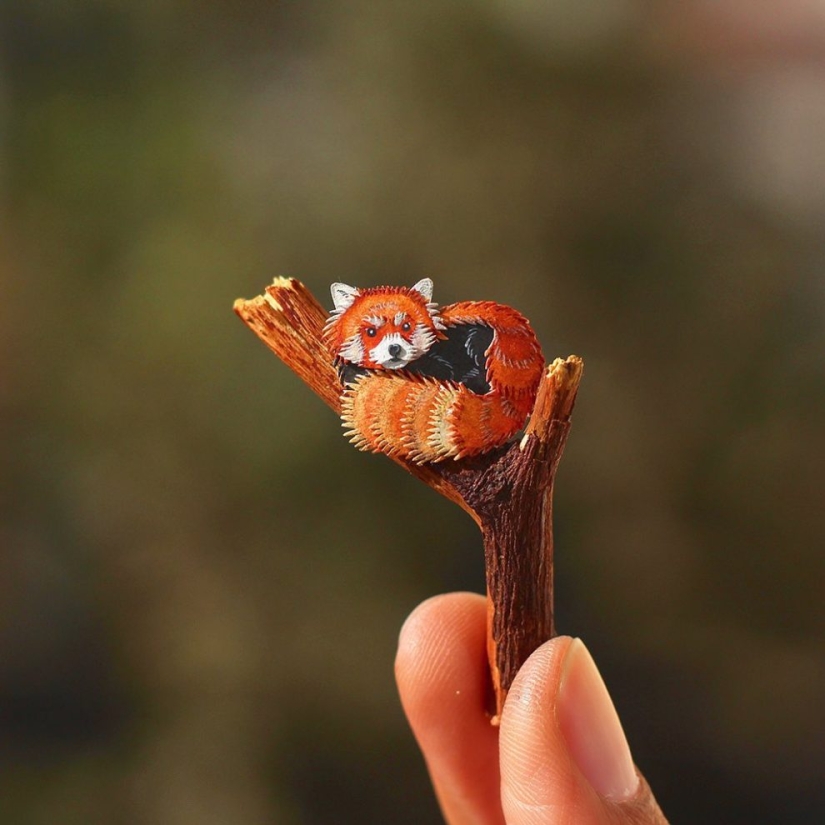 Challenge 1000 days - tiny paper animals from artists from India