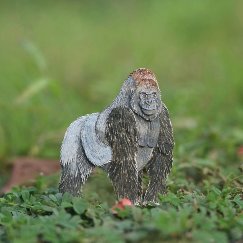 Challenge 1000 days - tiny paper animals from artists from India