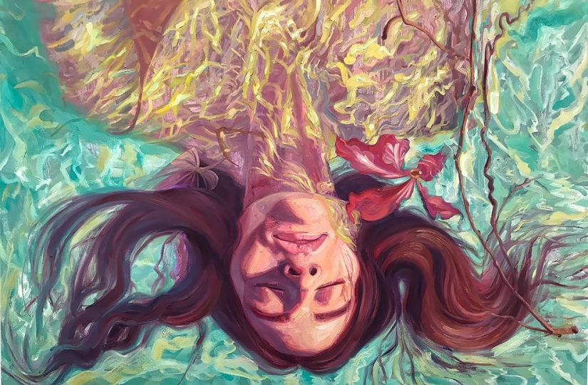 Chica en el agua: el verano de pinturas de un artista de California Isabelle Emrich