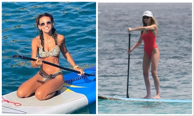 Chicas con remo: celebridades aficionadas al SUP-surf