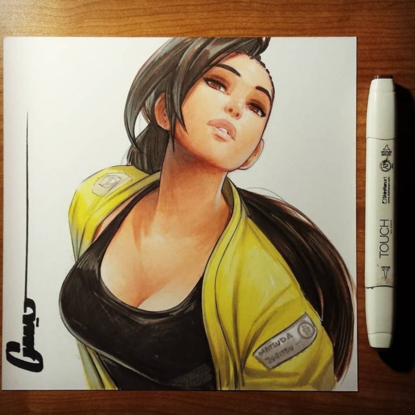 Chicas malas artista Omar Dogan, quien creó el icónico cómic de Street Fighter