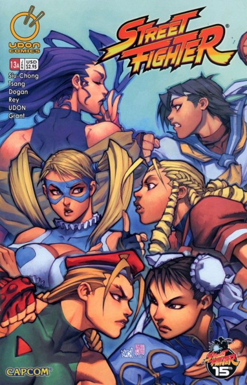 Chicas malas artista Omar Dogan, quien creó el icónico cómic de Street Fighter