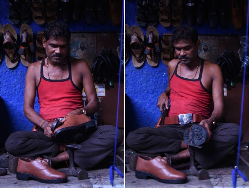 Childhood dreams of a profession vs. adult reality in a photo project by an Indian photographer