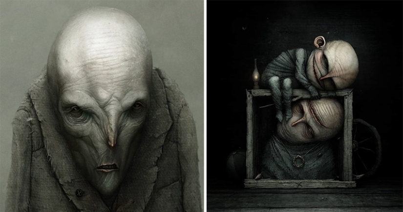 Chilling horror in the works of the master of horror-surrealism Anton Semenov