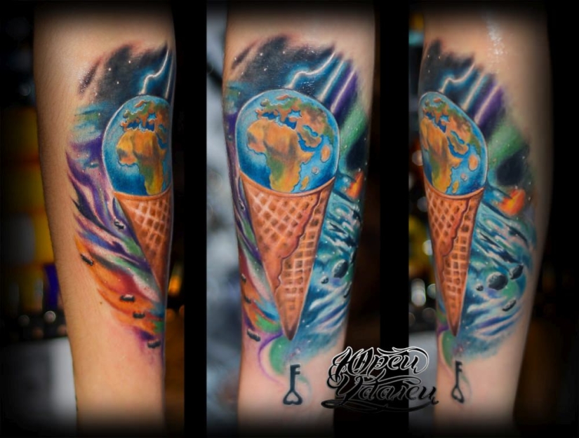 ¿Chocolate o vainilla? 20 tatuajes dedicados al helado