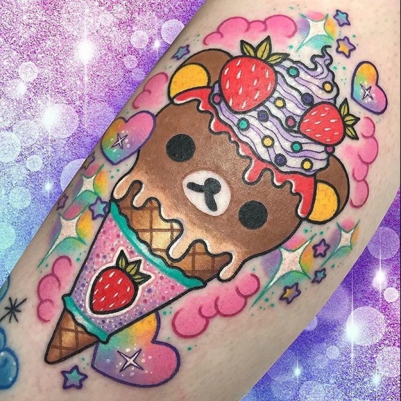 ¿Chocolate o vainilla? 20 tatuajes dedicados al helado