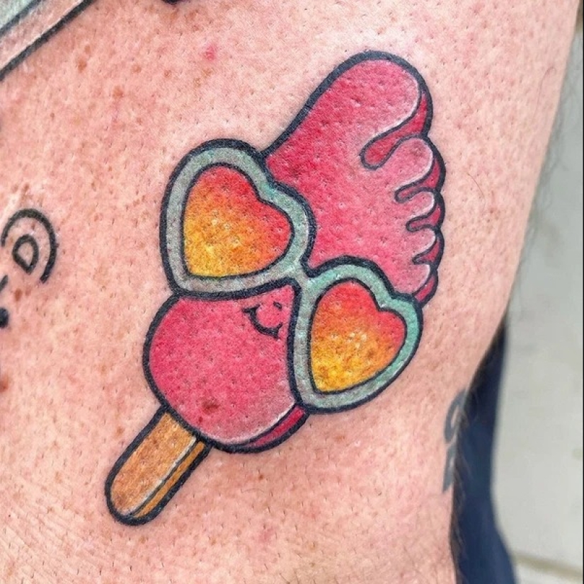 ¿Chocolate o vainilla? 20 tatuajes dedicados al helado