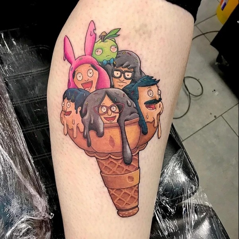 ¿Chocolate o vainilla? 20 tatuajes dedicados al helado