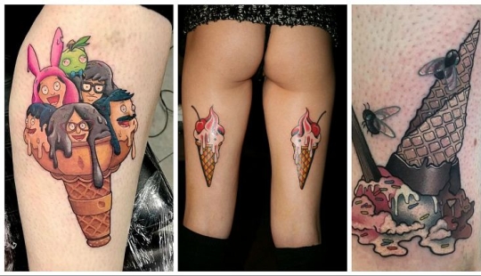 ¿Chocolate o vainilla? 20 tatuajes dedicados al helado