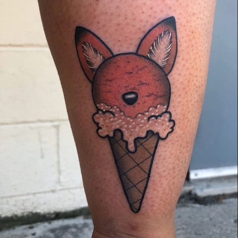 ¿Chocolate o vainilla? 20 tatuajes dedicados al helado