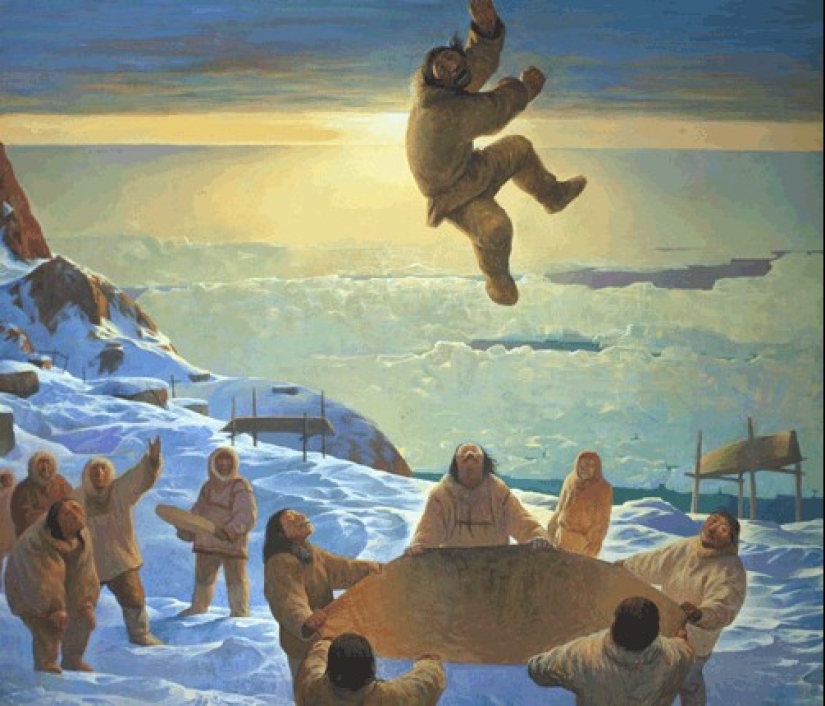 Chukchi and trampoline: why hunters and reindeer herders of the Far North jump on stretched skins