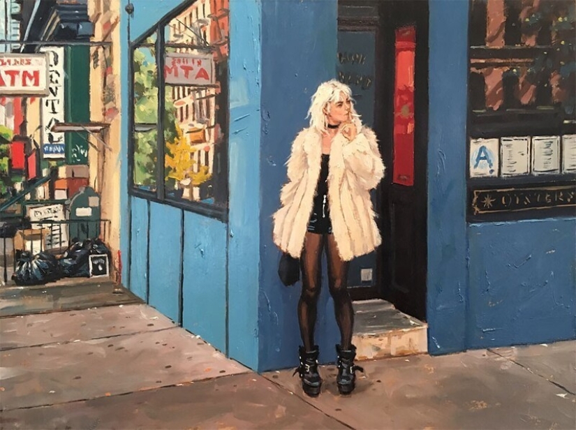 "City Life": Excellent modern oil paintings by Vincent Jarrano