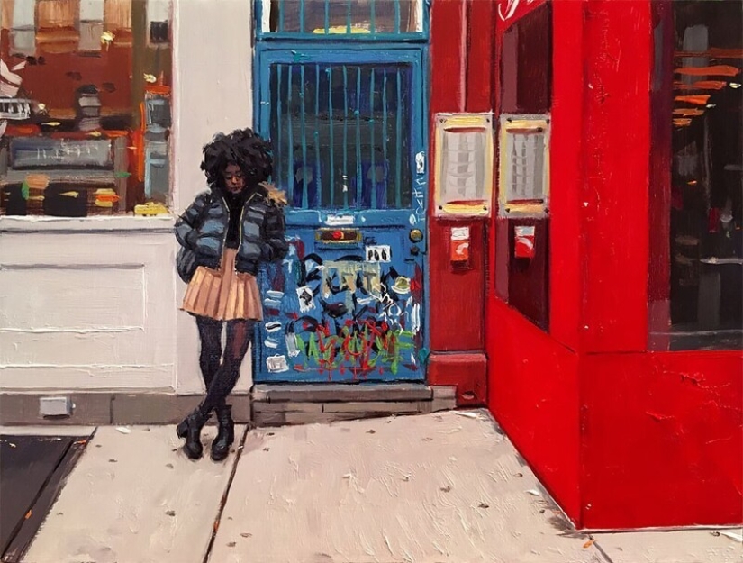 "City Life": Excellent modern oil paintings by Vincent Jarrano