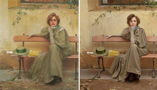 Classics of painting, recreated with the help of photography