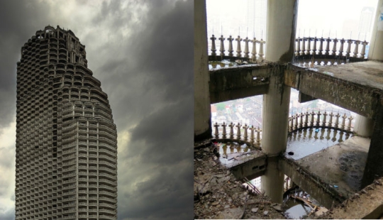 Cómo es la Torre Satorn, el rascacielos abandonado más grande del mundo