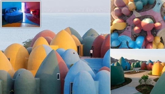 Cómo es Majara, un brillante centro turístico de dibujos animados en la isla iraní de Hormuz