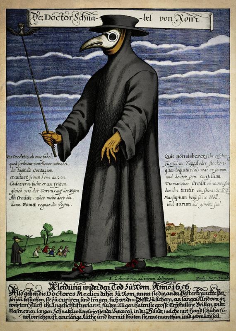 Cómo se hizo el traje de el médico de la peste y por qué se ve tan raro