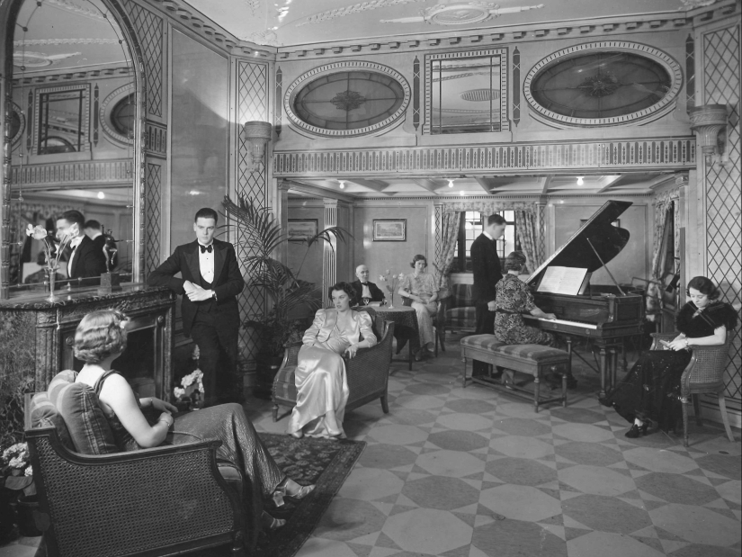 Cómo se veía la primera clase en los cruceros antes de la era de los aviones