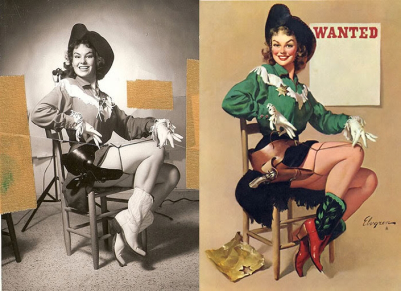 Cómo se veían las chicas que posaron para los carteles pin-up más famosos