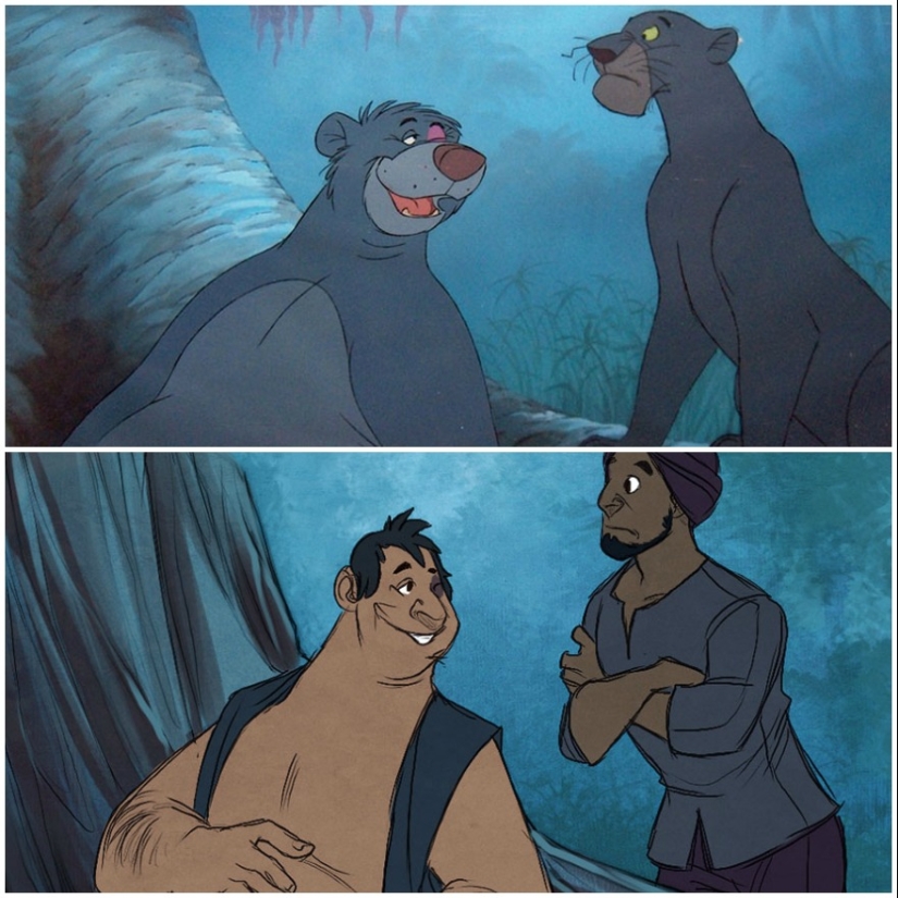 Cómo se verían los animales de Disney si fueran humanos